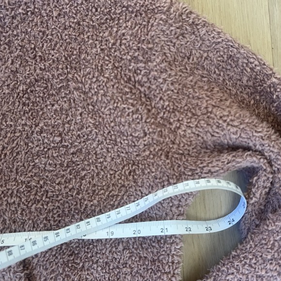 Skims Cozy Knit Loungewear Hoodie L/XL & Wide Leg Pants S\M Set Rose Clay - Picture 5 of 10